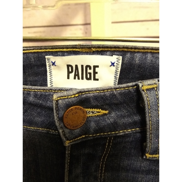 Paige Distressed Verdugo Ankle Jeans - Picture 11 of 14